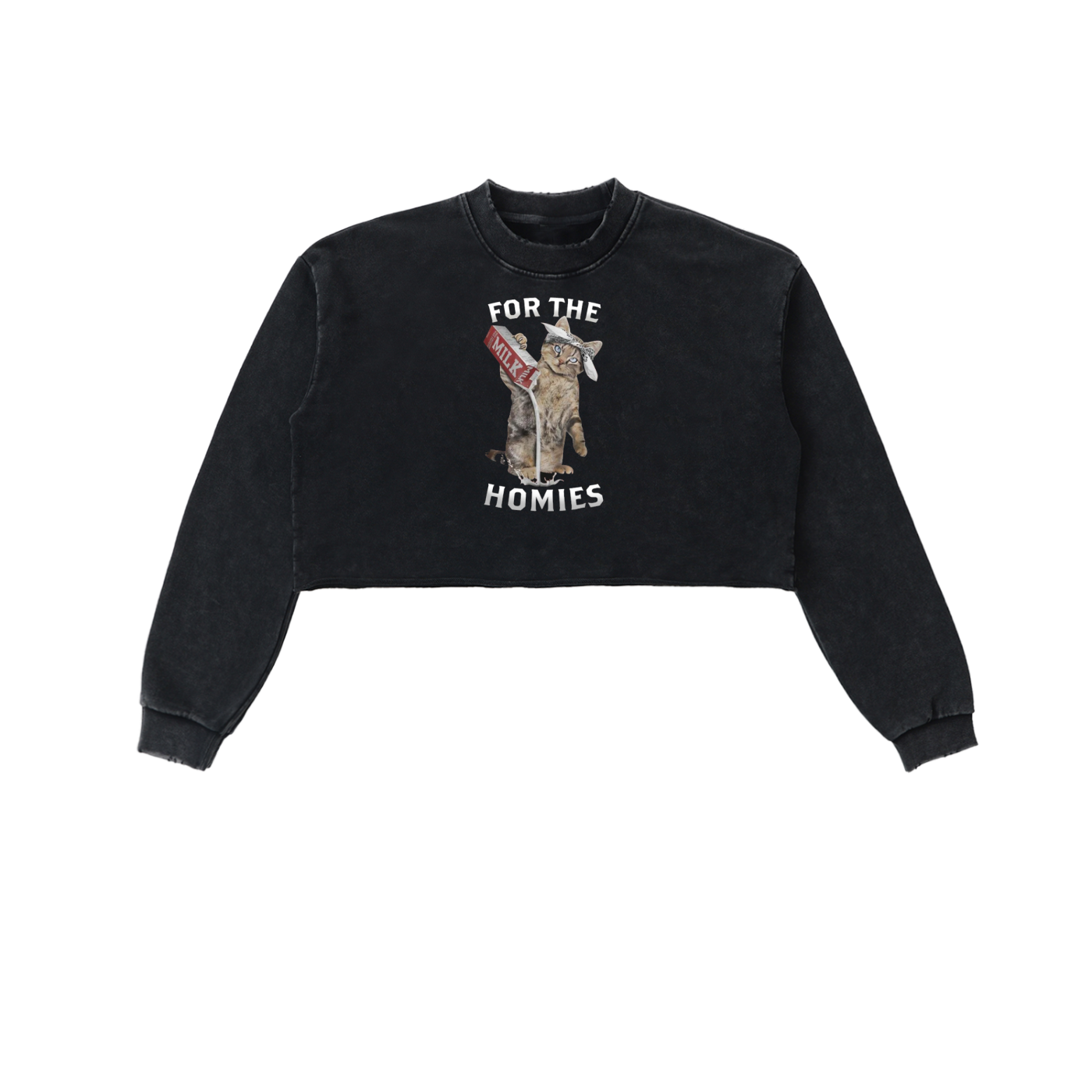 boss btch,Jumper,For The Homies,cat jumper,cropped jumper,b-girl clothing