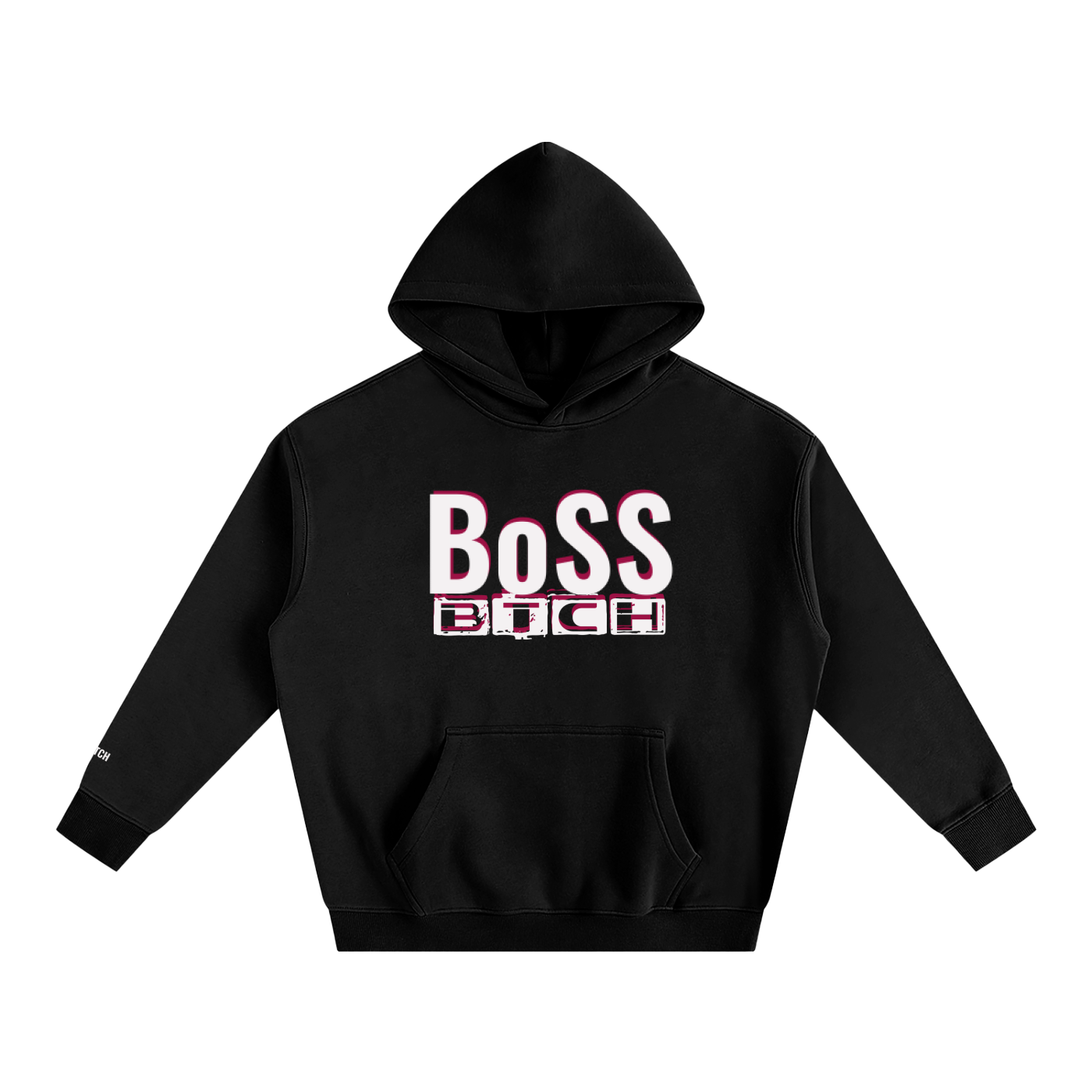 Sudadera con capucha de felpa Oversize BoSS BTCH