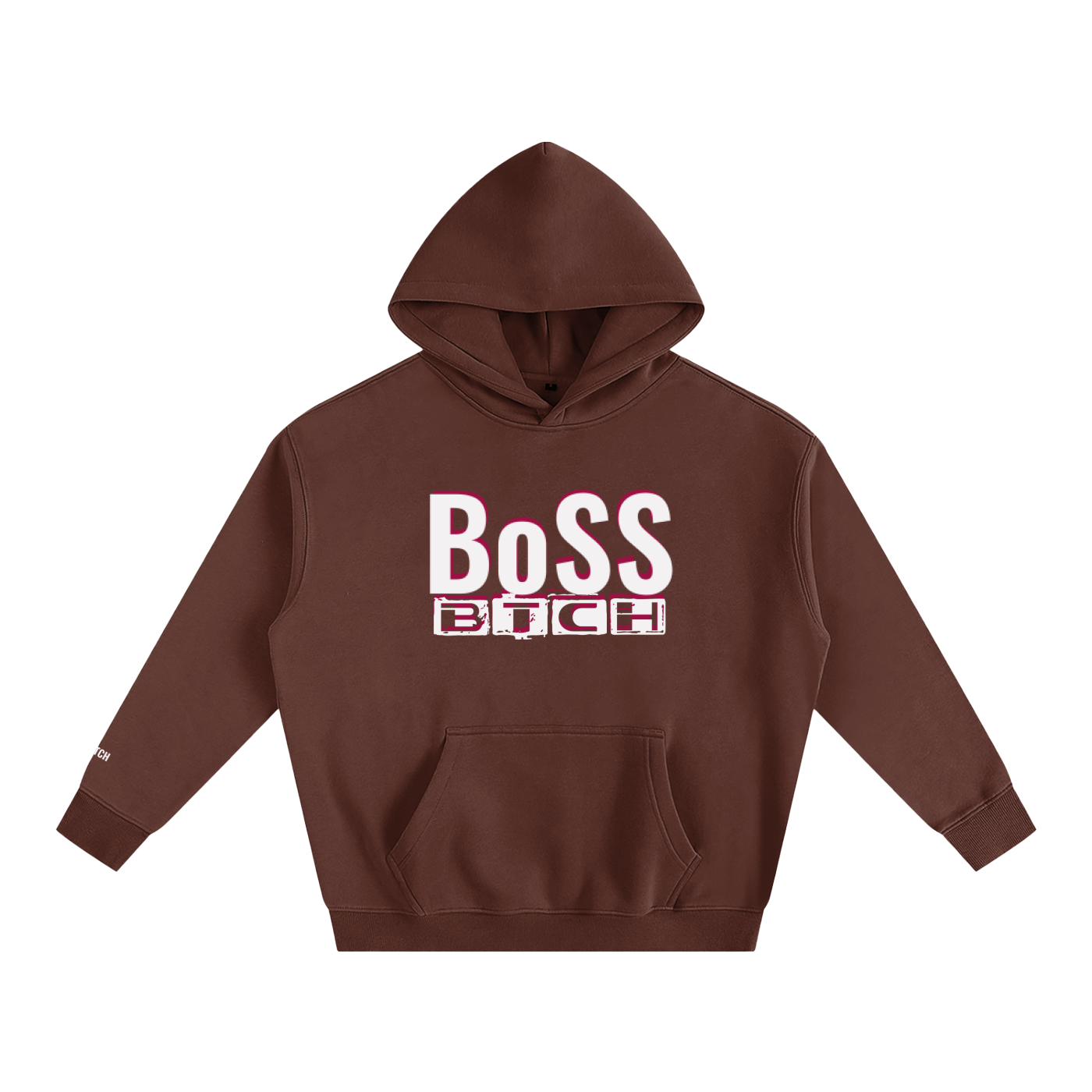 Sudadera con capucha de felpa Oversize BoSS BTCH