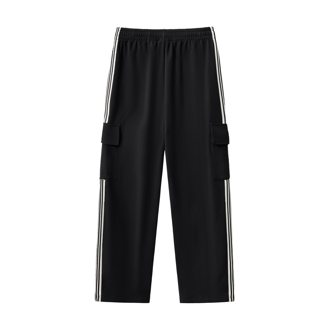 Pantalones de chándal rectos con cordón y franjas laterales BoSS BTCH