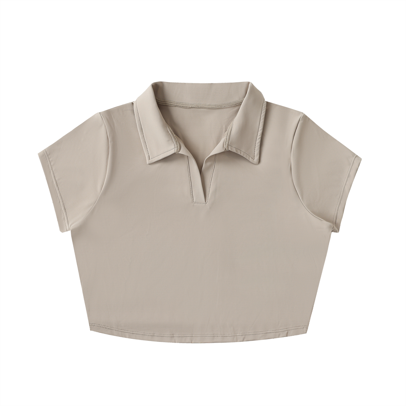BoSS BTCH V-Neck Lapel Crop Top