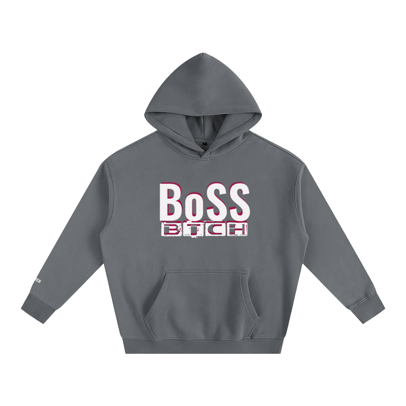 Sudadera con capucha de felpa Oversize BoSS BTCH
