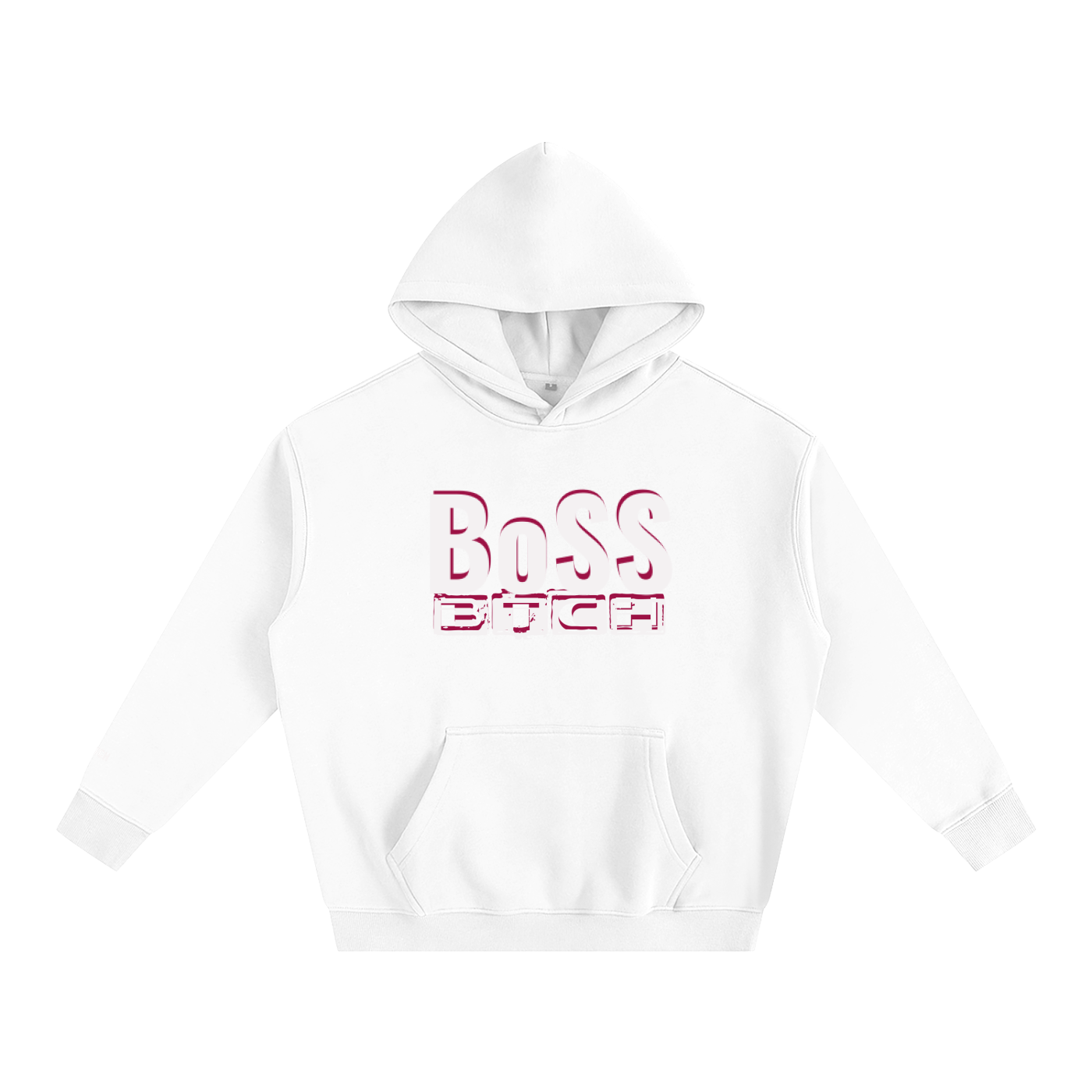 Sudadera con capucha de felpa Oversize BoSS BTCH