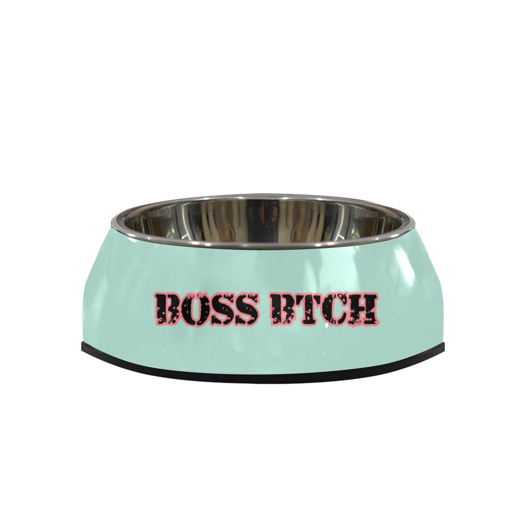 BOSS BTCH stainless steel dog bowl green