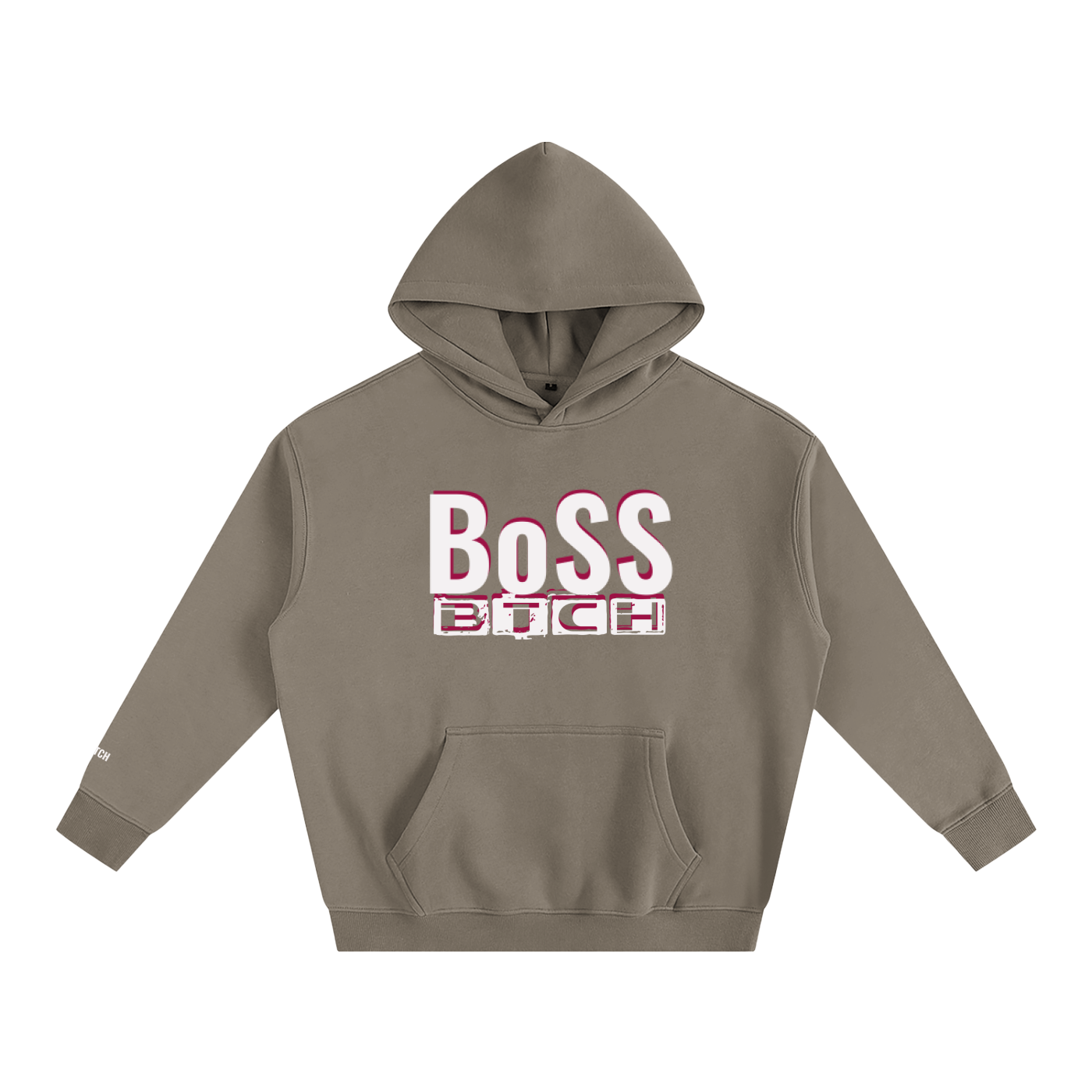 Sudadera con capucha de felpa Oversize BoSS BTCH