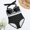 BoSS BTCH B&W High Waisted Swimsuit