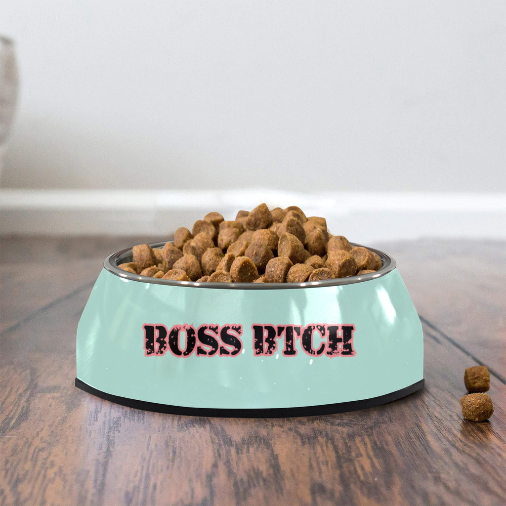 BOSS BTCH stainless steel dog bowl green