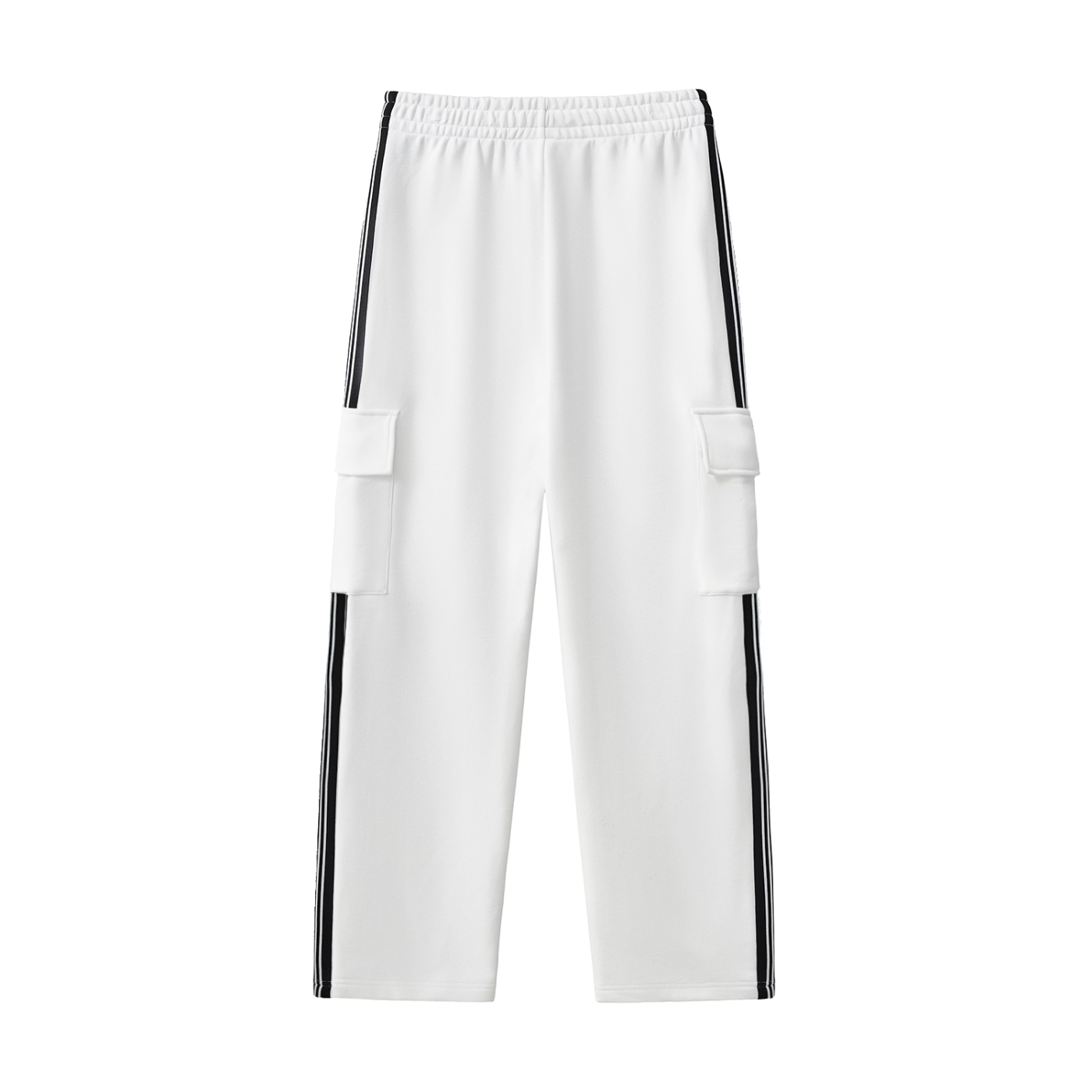 Pantalones de chándal rectos con cordón y franjas laterales BoSS BTCH