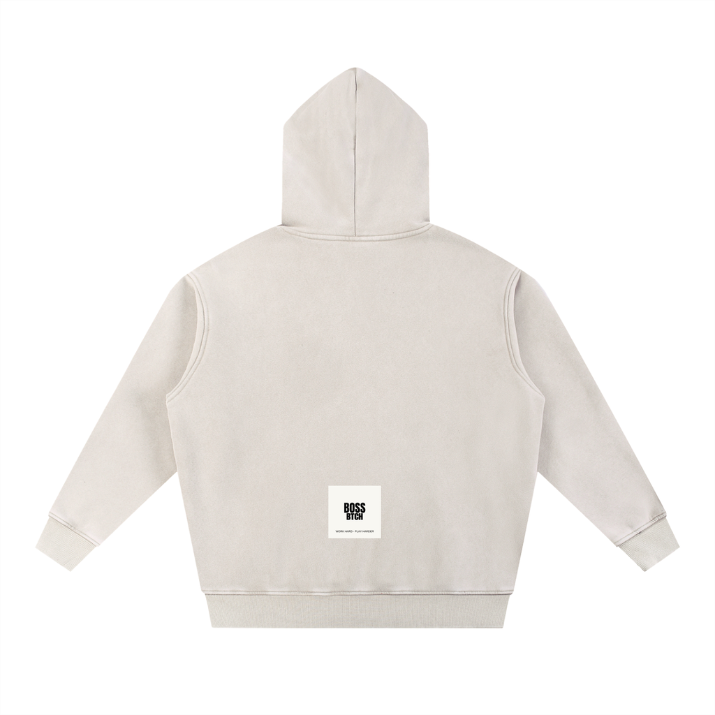 BoSS BTCH Snow Wash Fleece Oversize Hoodie For The Homies