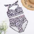 BoSS BTCH Lilac & Pink Print High Waisted Support Cup Bikini