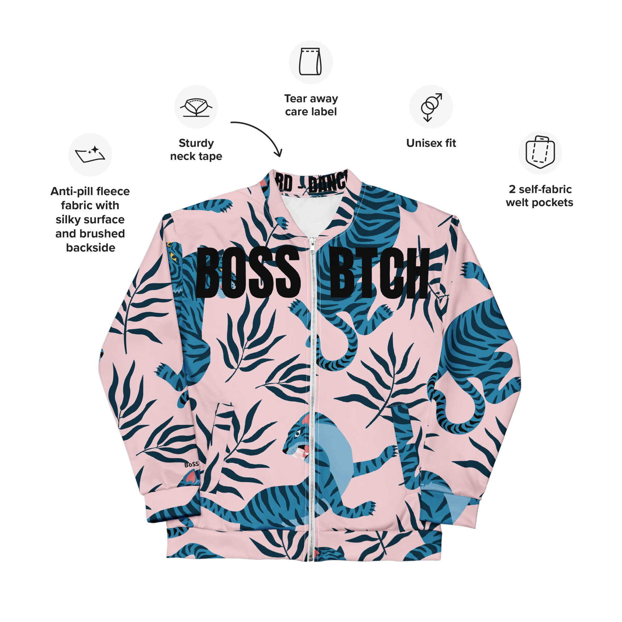 Chaqueta Bomber Unisex BoSS BTCH Selva Urbana