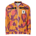 BoSS BTCH Bright Orange Print Bomber Jacket.