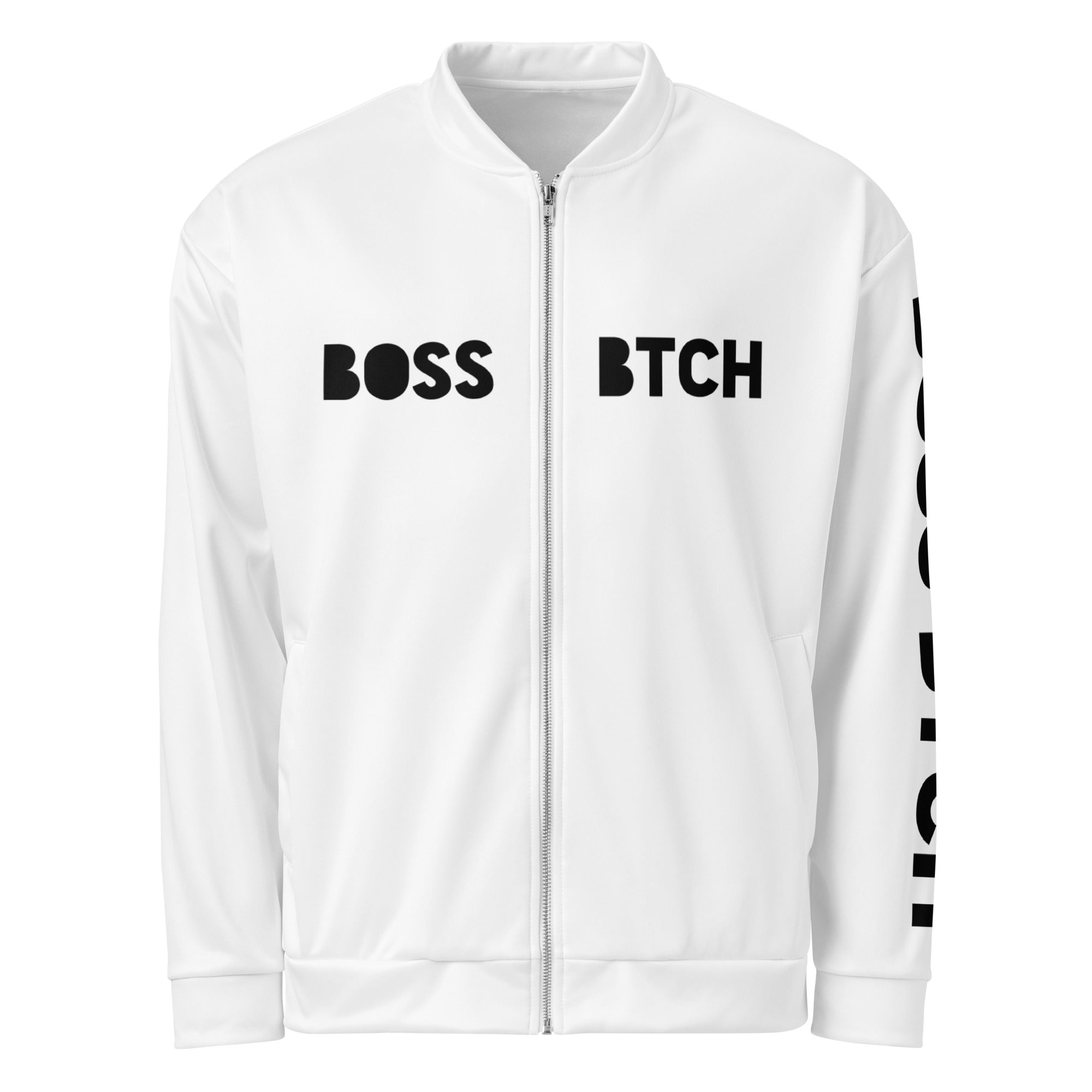 BoSS BTCH White Bomber Jacket - Boss BTCH