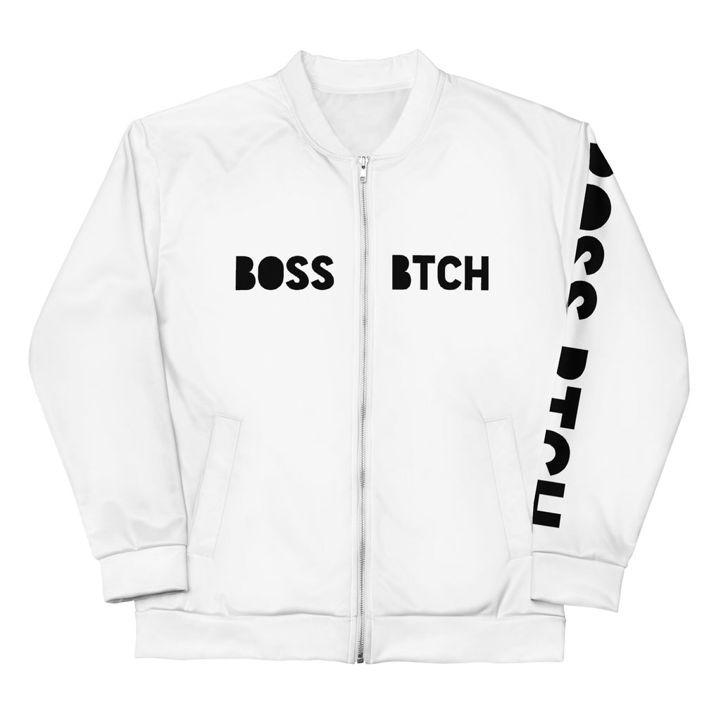BoSS BTCH White Bomber Jacket - Boss BTCH