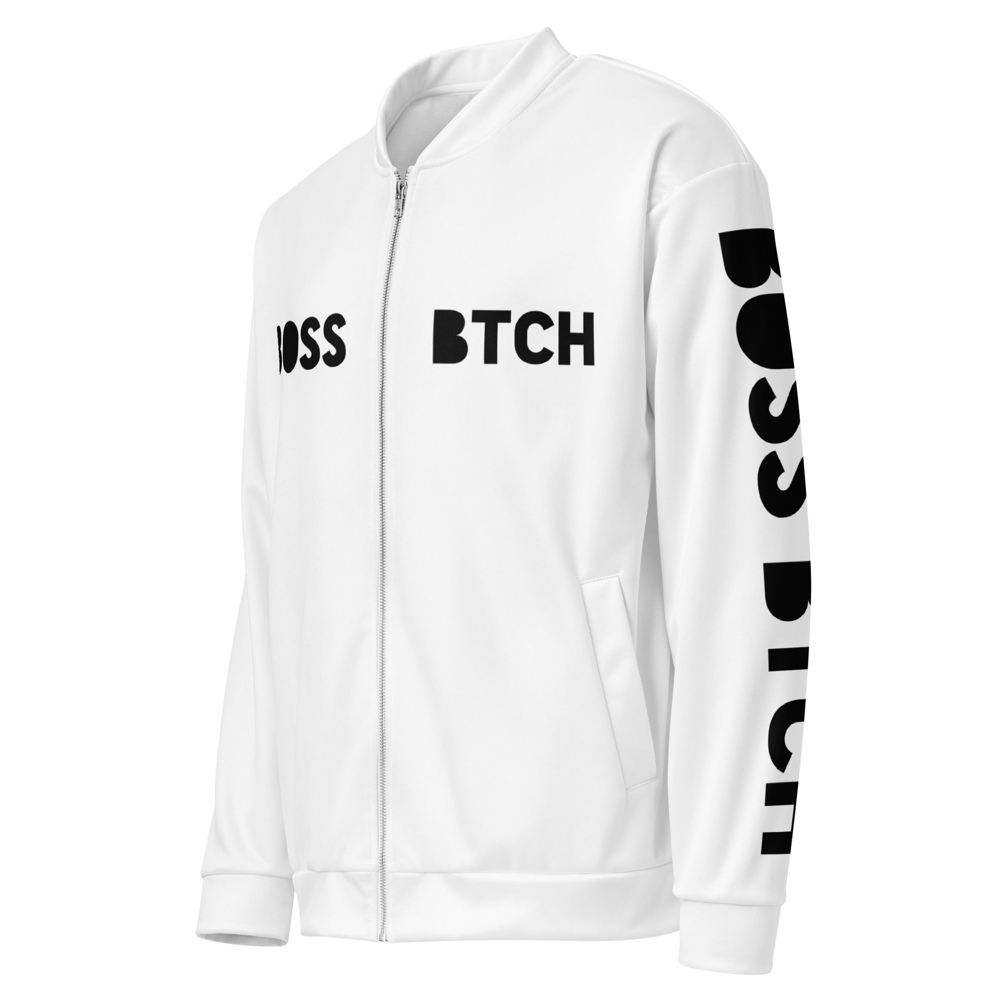 BoSS BTCH White Bomber Jacket - Boss BTCH