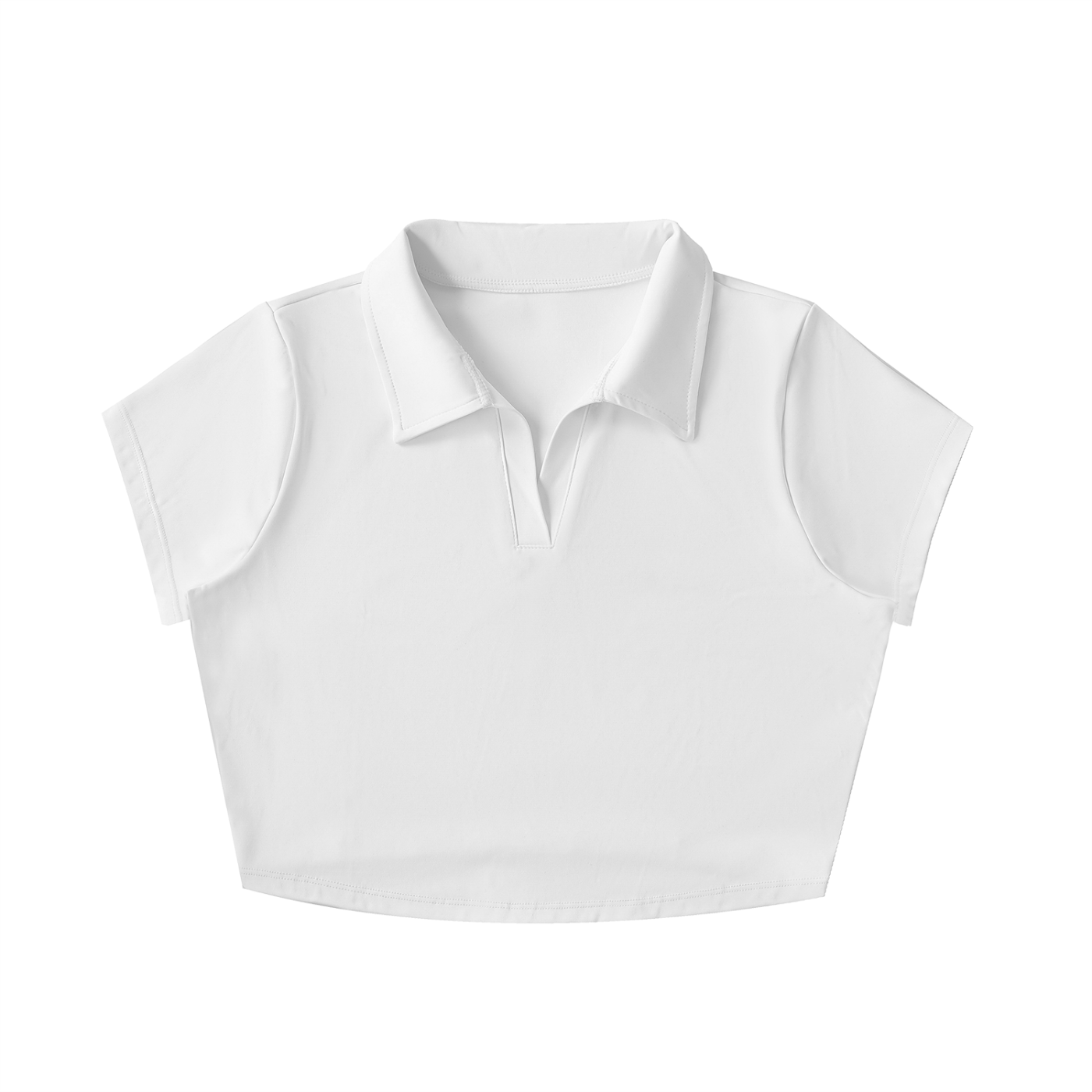 BoSS BTCH V-Neck Lapel Crop Top