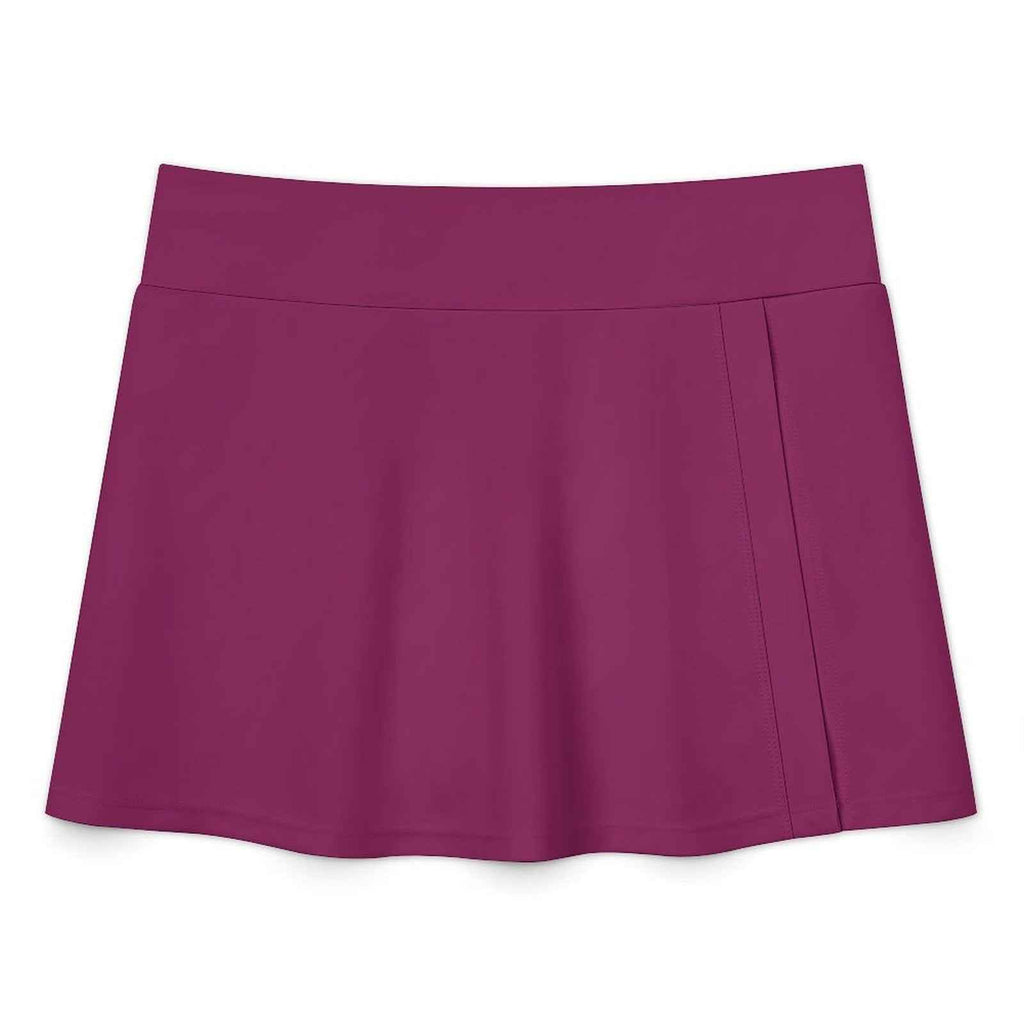 BOSS BTCH Berry Halter Bikini Set with High Slit Skort