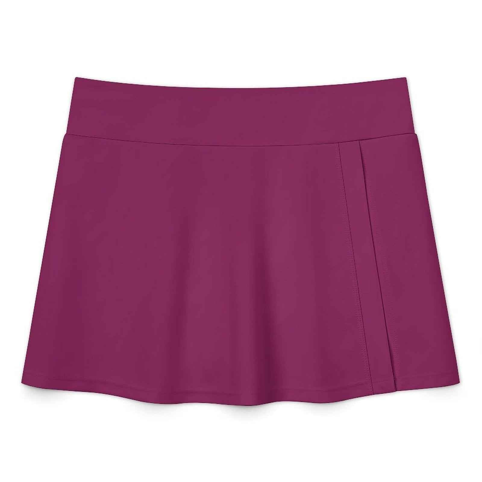 BOSS BTCH Berry Halter Bikini Set with High Slit Skort
