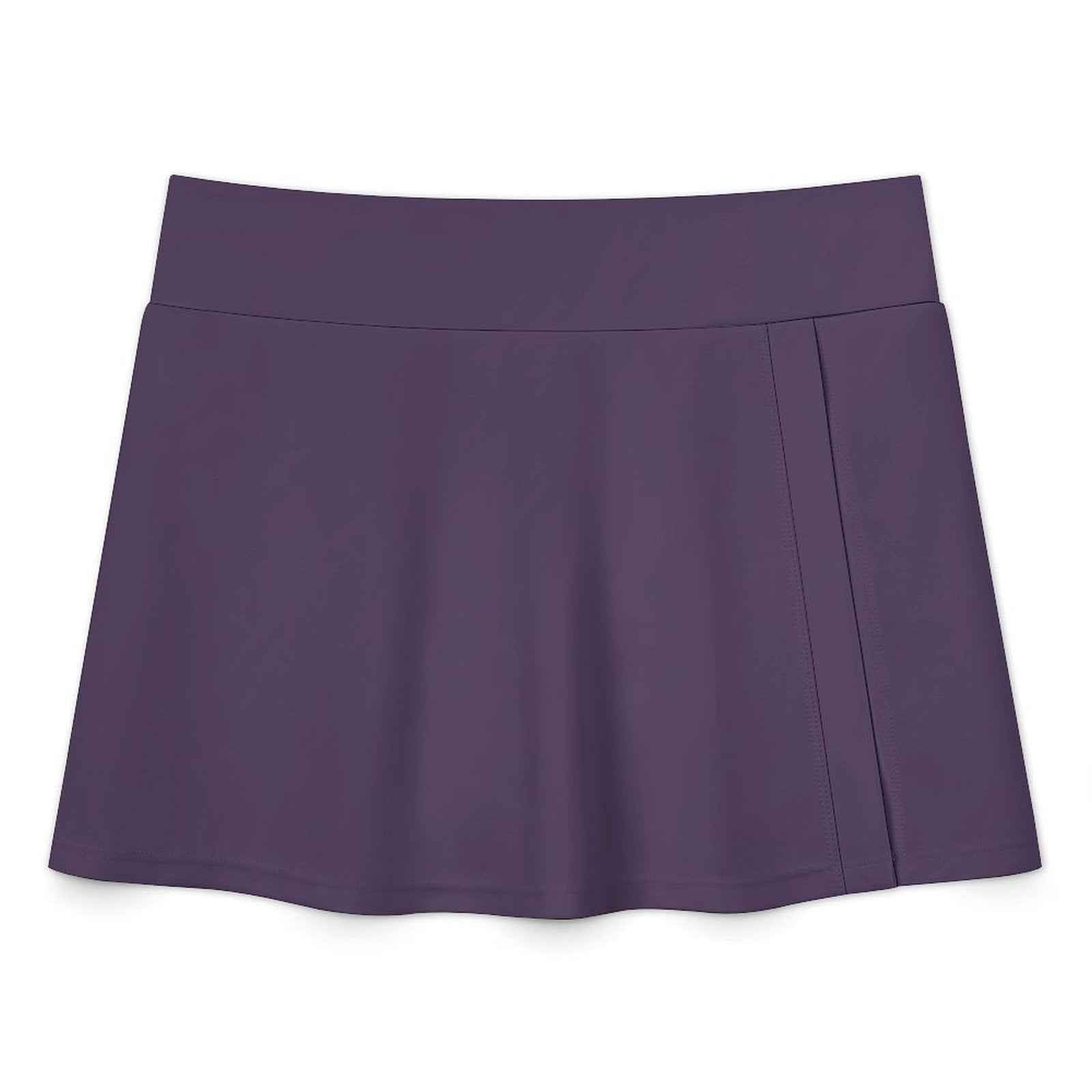 BOSS BTCH Deep Purple Halter Bikini Set with High Slit Skort