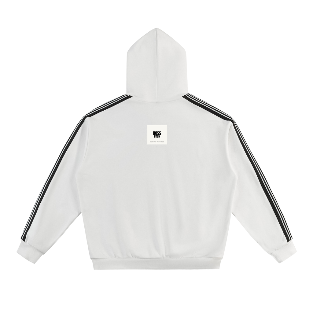 BoSS BTCH Oversized Side Stripe Drop-Shoulder Hoodie
