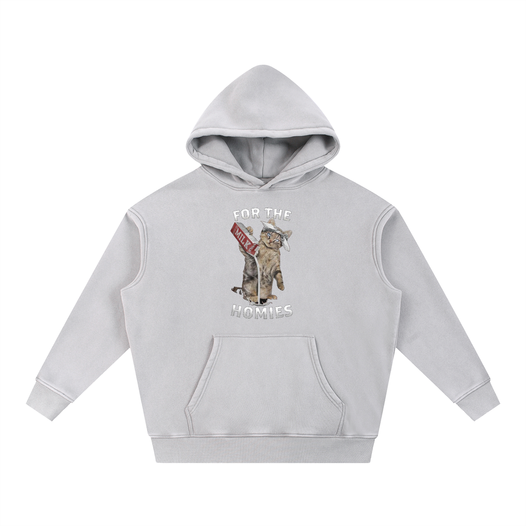BoSS BTCH Snow Wash Fleece Oversize Hoodie For The Homies