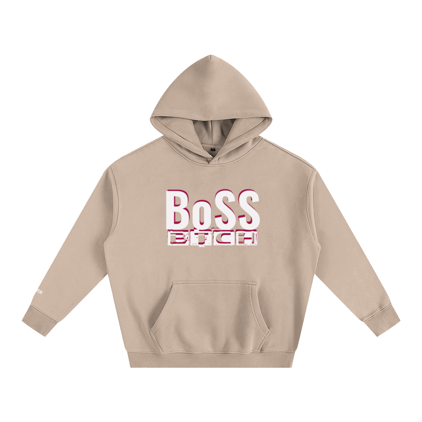 Sudadera con capucha de felpa Oversize BoSS BTCH