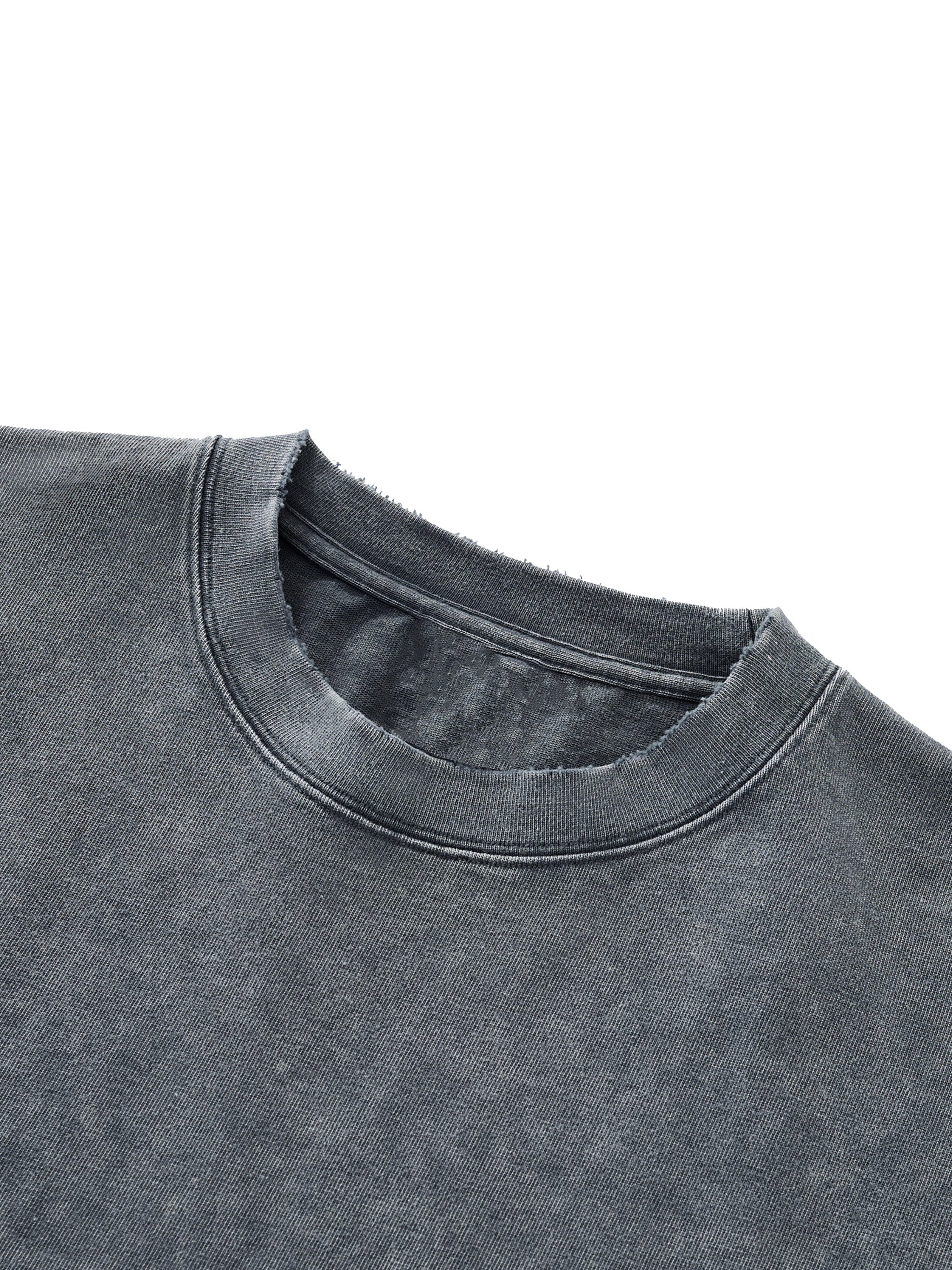 BoSS BTCH Oversized Snow Wash Raw-Hem Boxy T-shirt