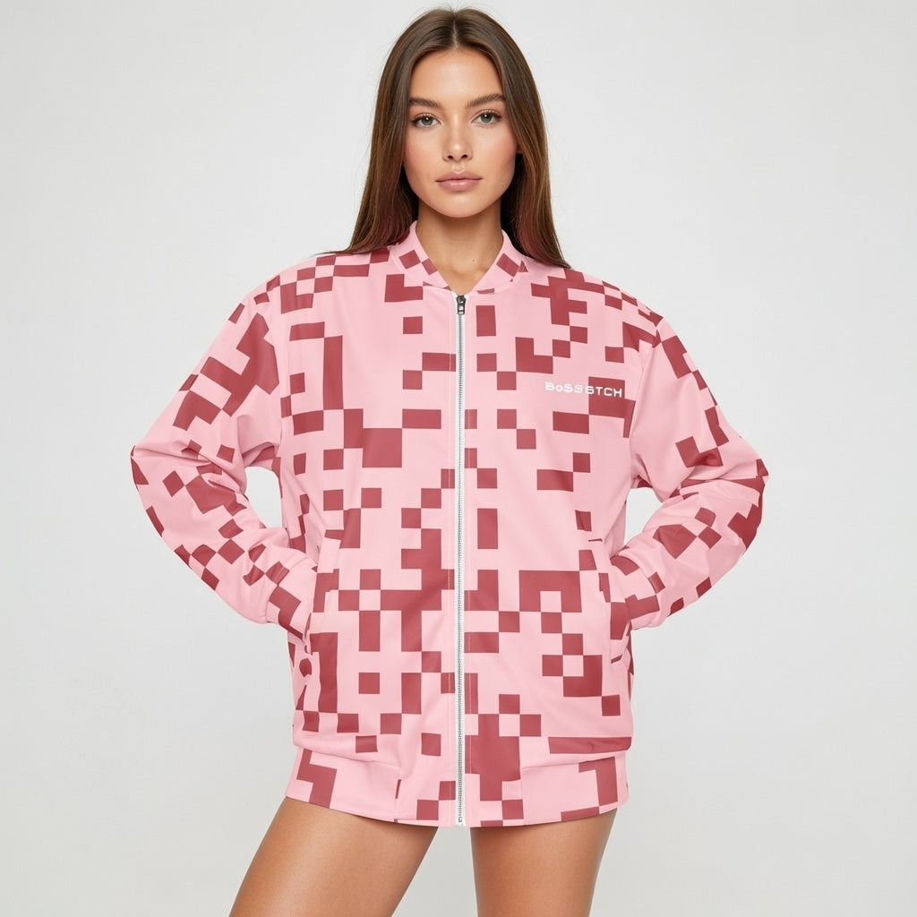 BoSS BTCH Pixel Bomber Jacket