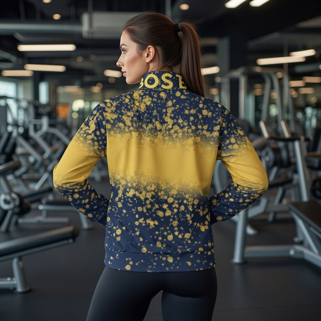 BoSS BTCH Gold Spray Track jacket