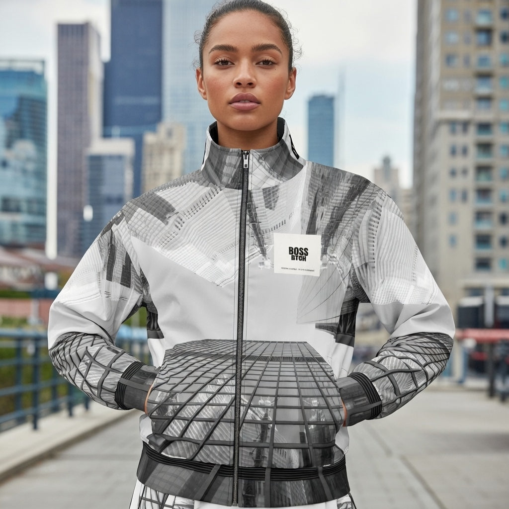 Chaqueta de pista unisex BoSS BTCH Cityscape