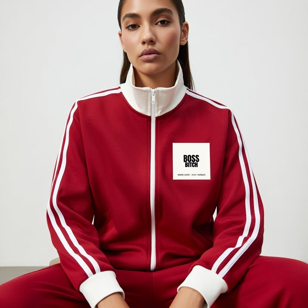 Chaqueta de chándal de felpa con franjas laterales Classic de BoSS