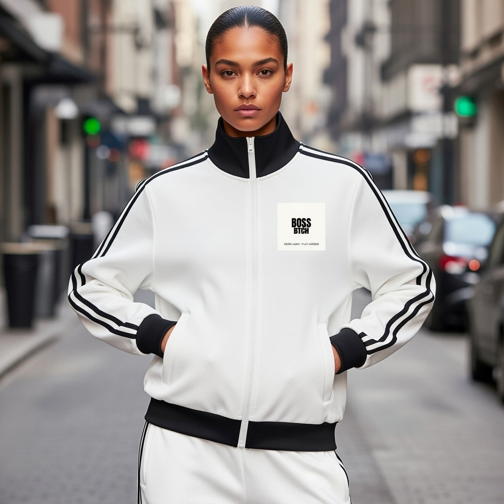 Chaqueta de chándal de felpa con franjas laterales Classic de BoSS