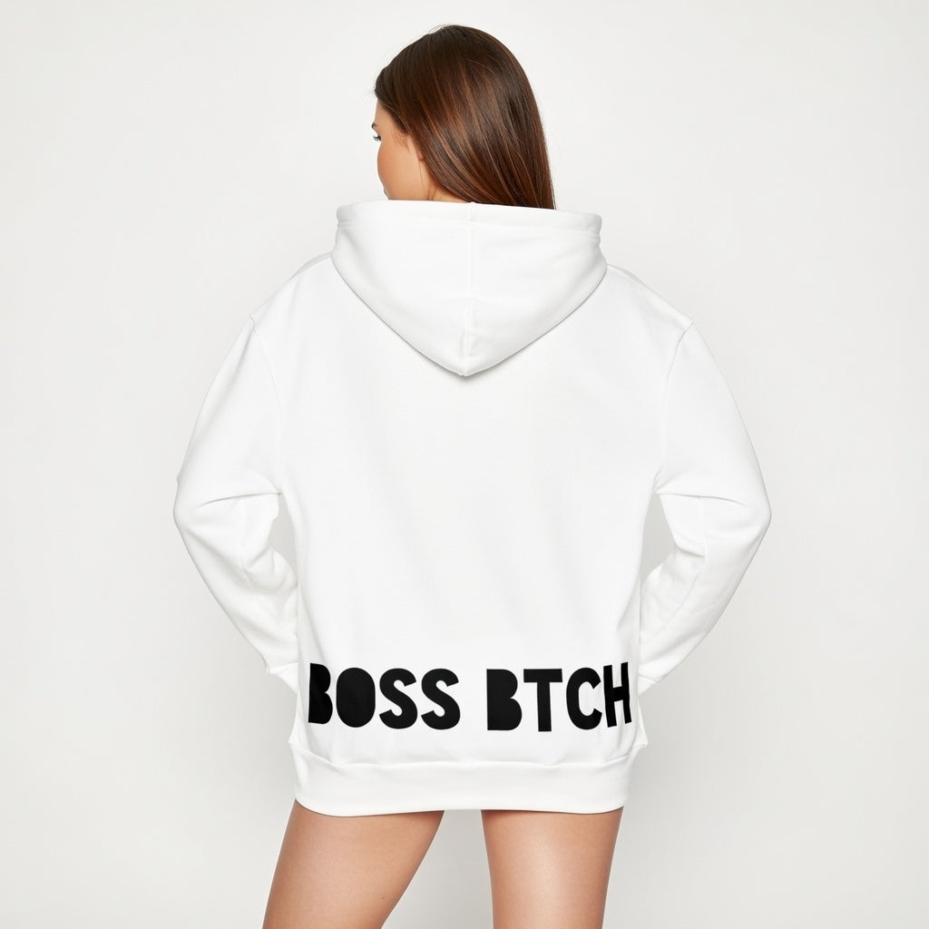BoSS BTCH B&W Hoodie - Boss BTCH