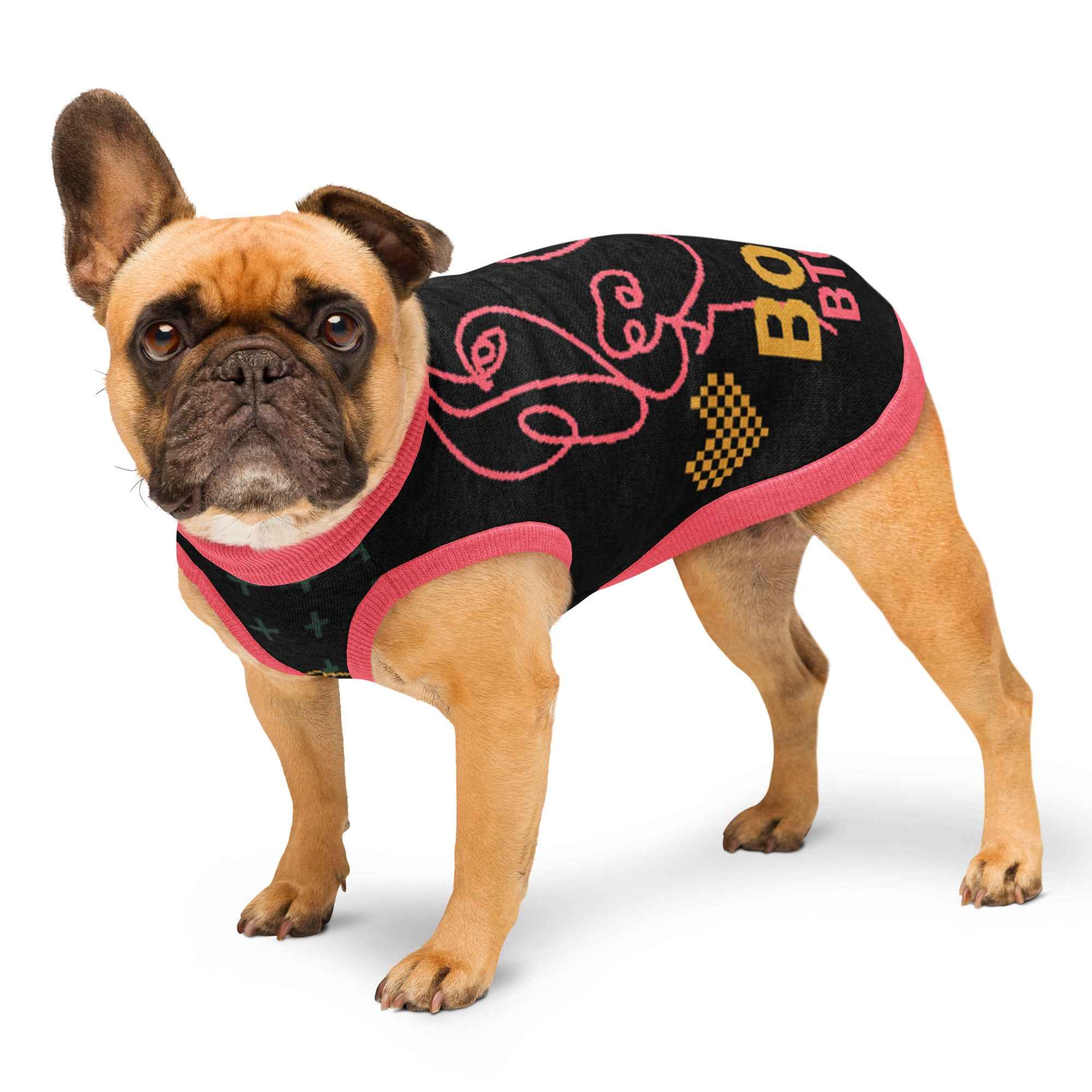 Knitted Style BoSS BTCH Pet Sweater