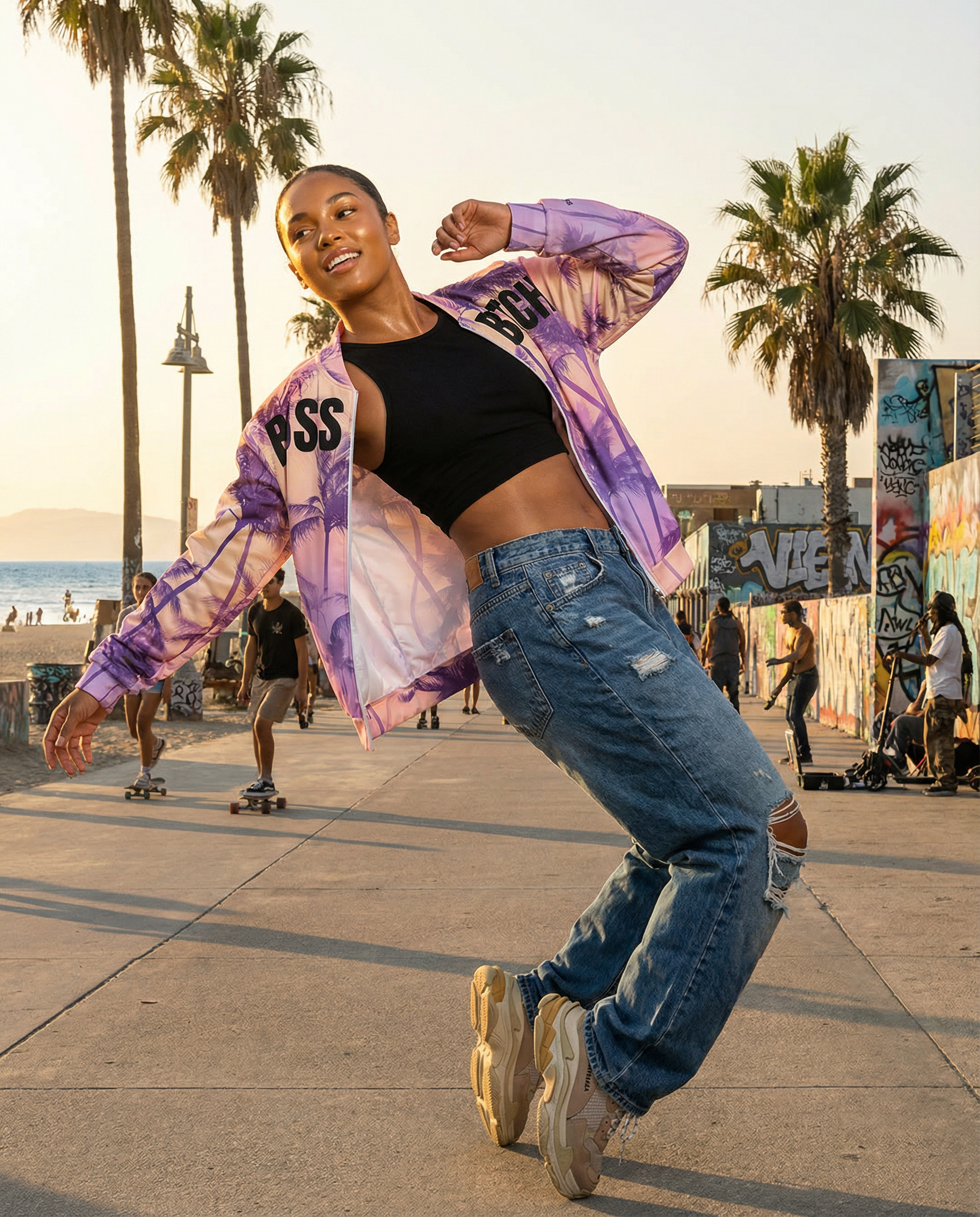 Chaqueta Bomber Miami BoSS BTCH