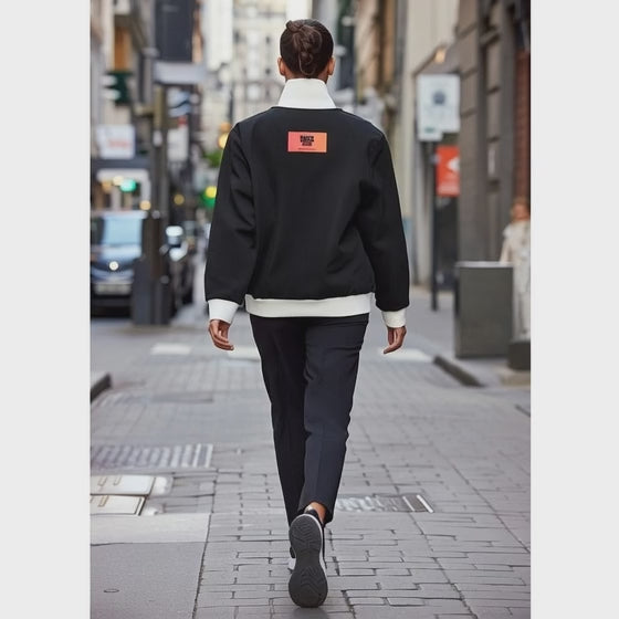 Chaqueta de chándal de felpa con franjas laterales Classic de BoSS