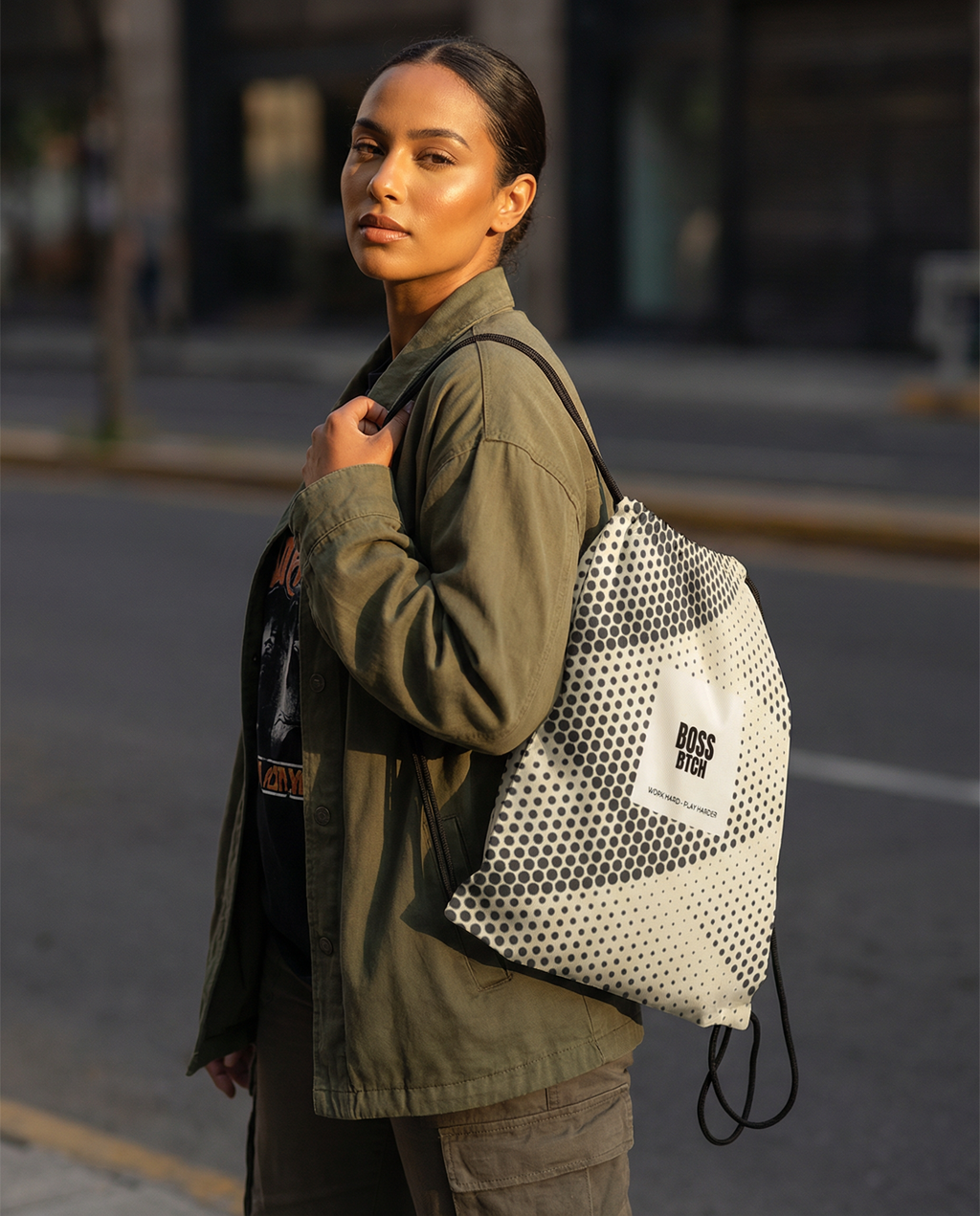 BOSS BTCH Drawstring bag