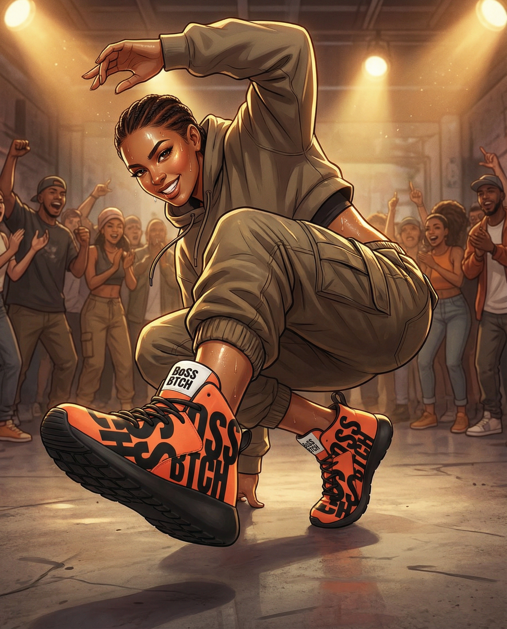 BoSS BTCH Fire tone Basketball Shoes