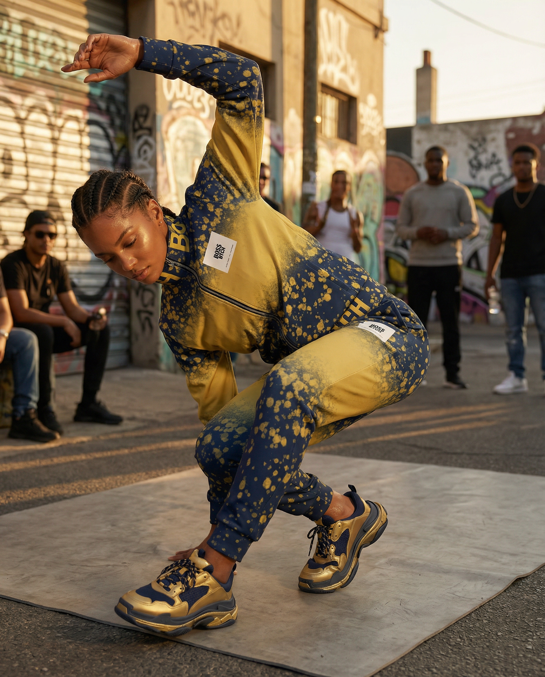 Chaqueta de pista BoSS BTCH Gold Spray