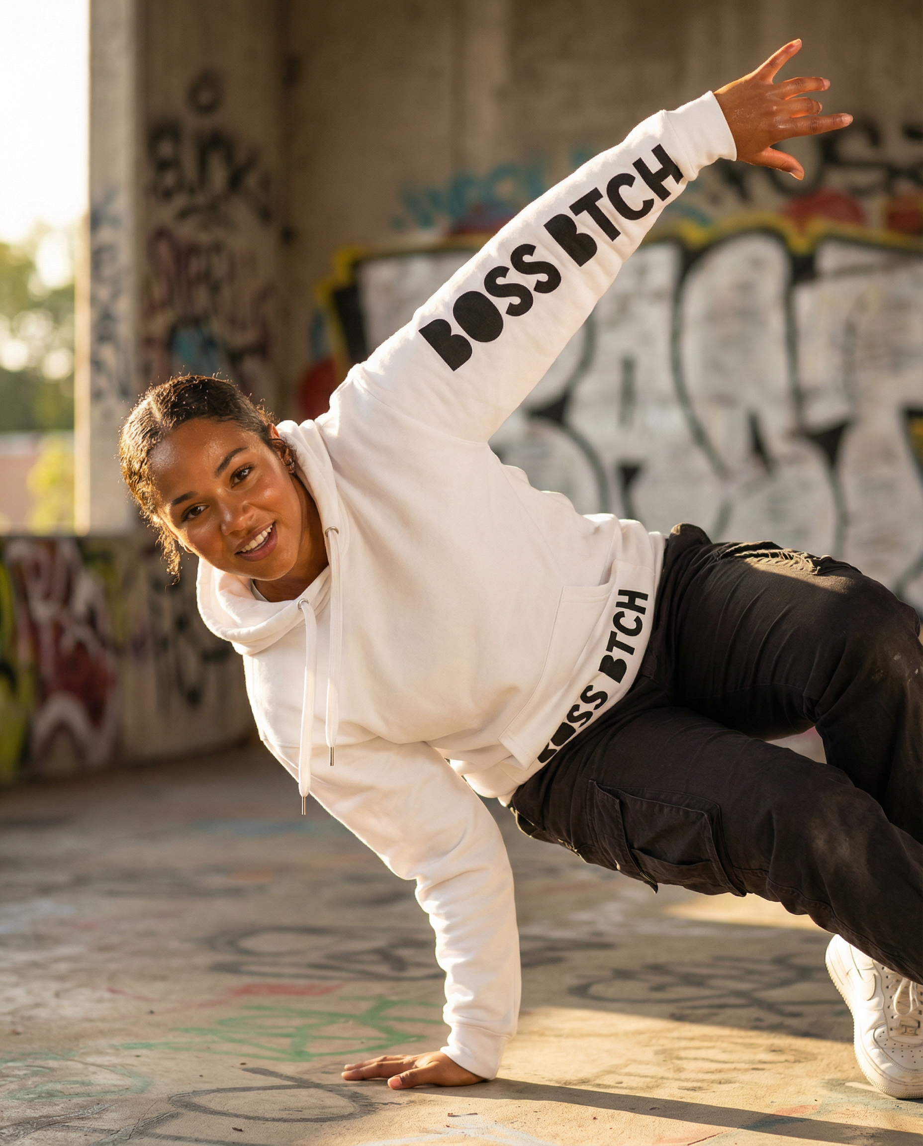 BoSS BTCH B&W Hoodie - Boss BTCH