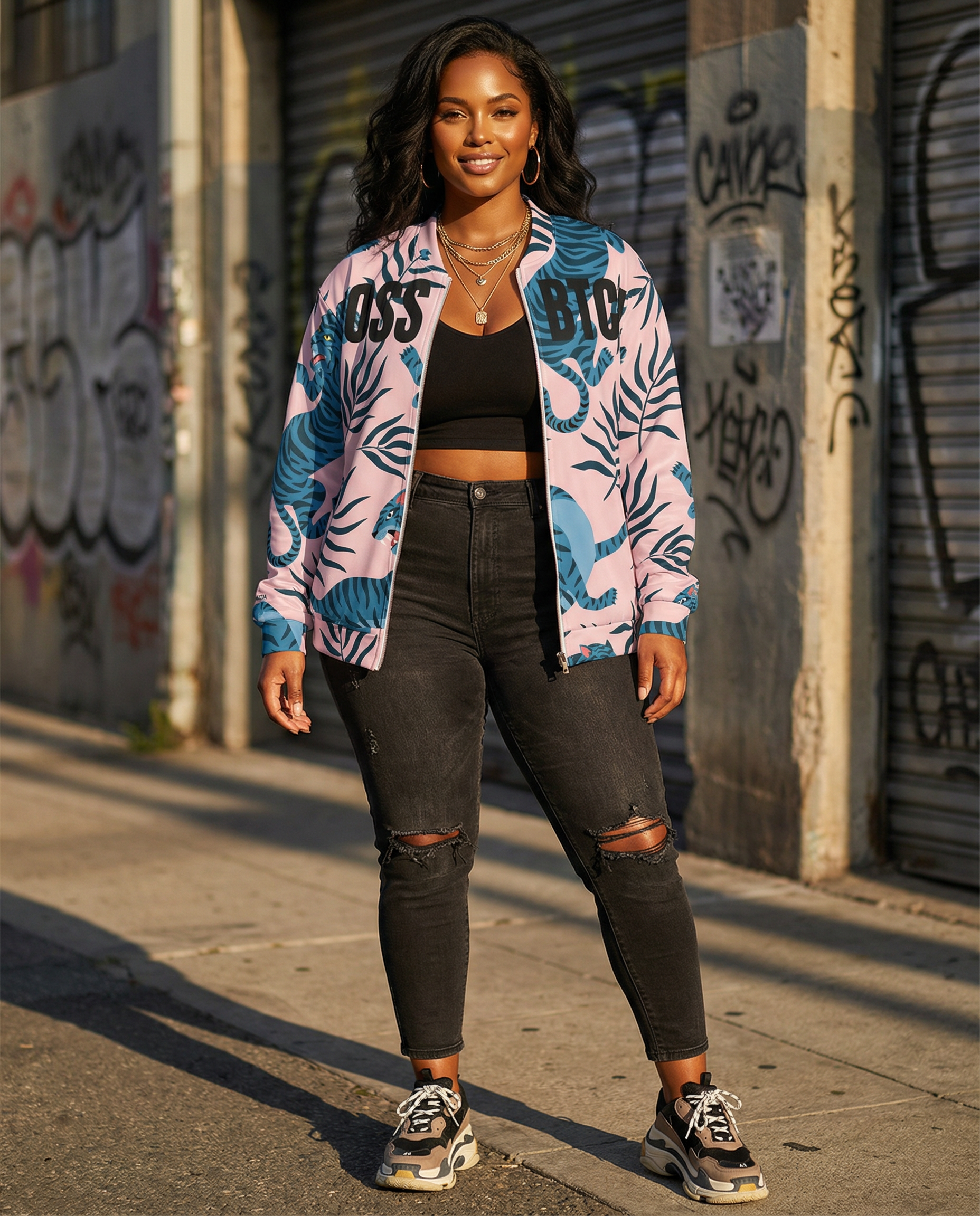 Chaqueta Bomber Unisex BoSS BTCH Selva Urbana