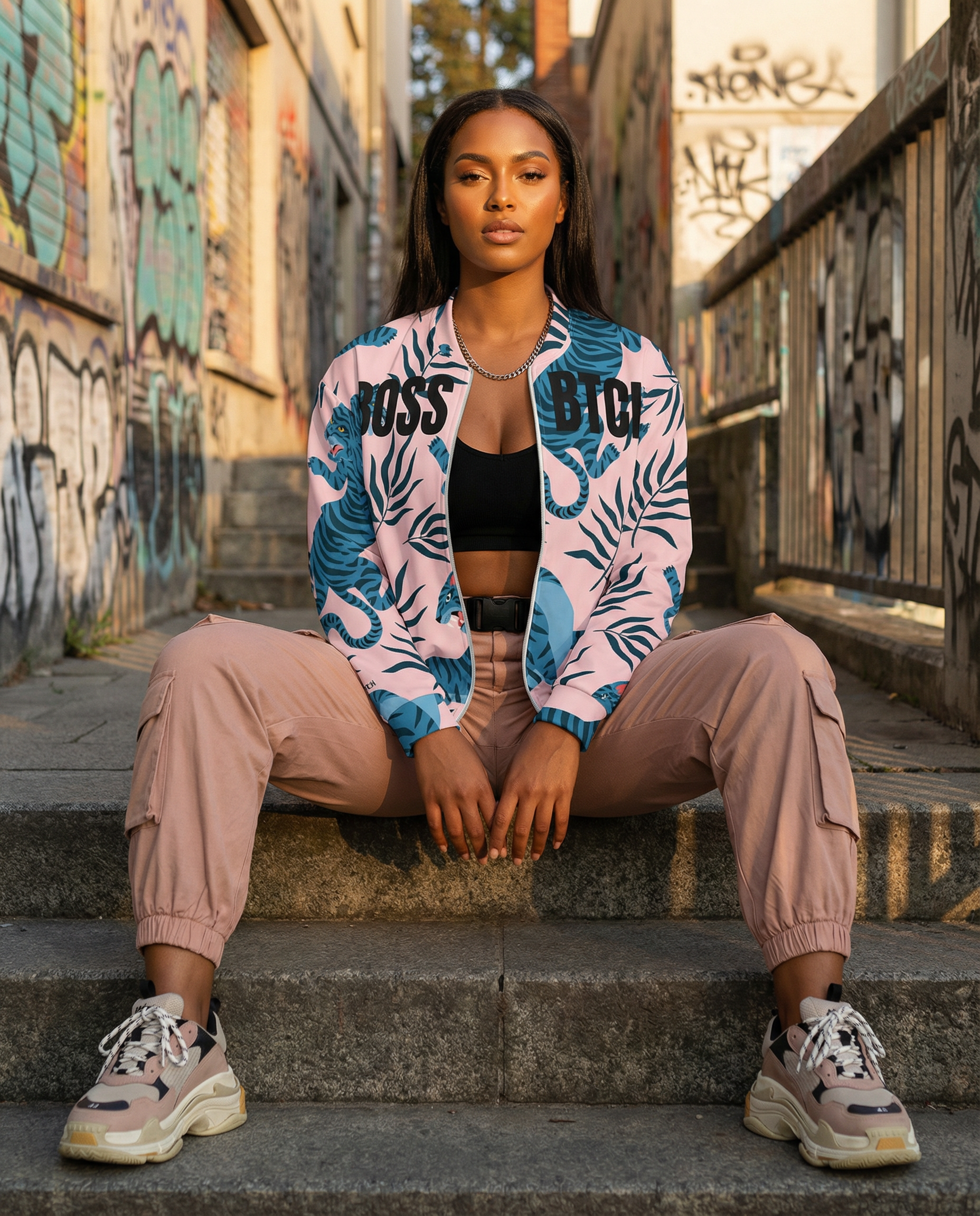 Chaqueta Bomber Unisex BoSS BTCH Selva Urbana